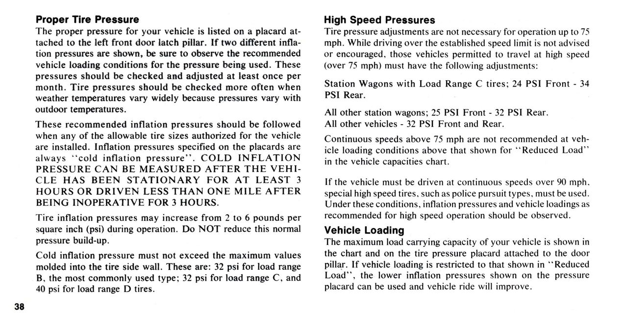 1976 Chrysler Owners Manual Page 68